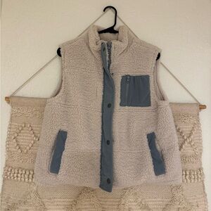 Thread & Supply Cream Sherpa Vest